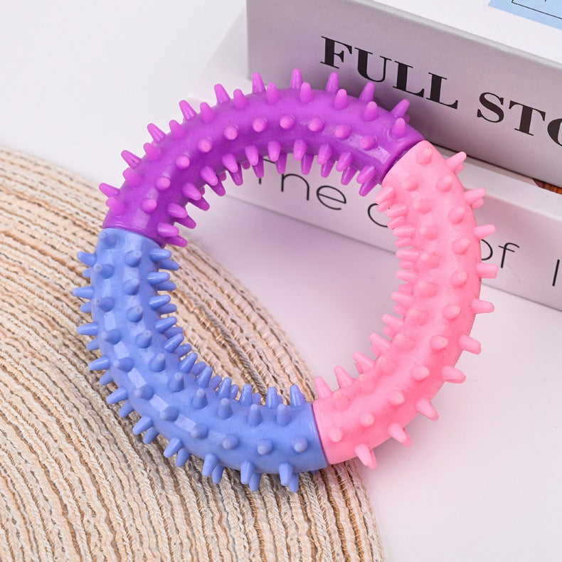 Rubber Ring Dog Chew Toy | Puppy Teething Toy | Klickingz