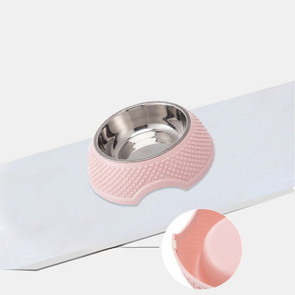 Elevated Stainless Steel Cat Dog Bowl | Neck Protection | Klickingz
