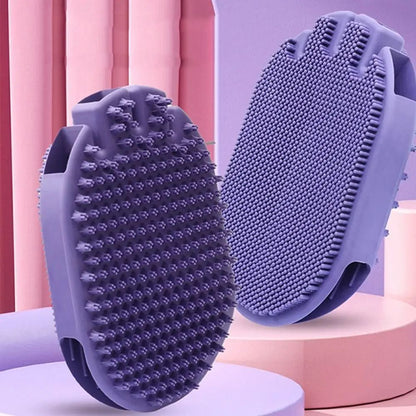 Pet Shampoo Massage Brush | Dual Sided Dog Grooming Brush | Klickingz