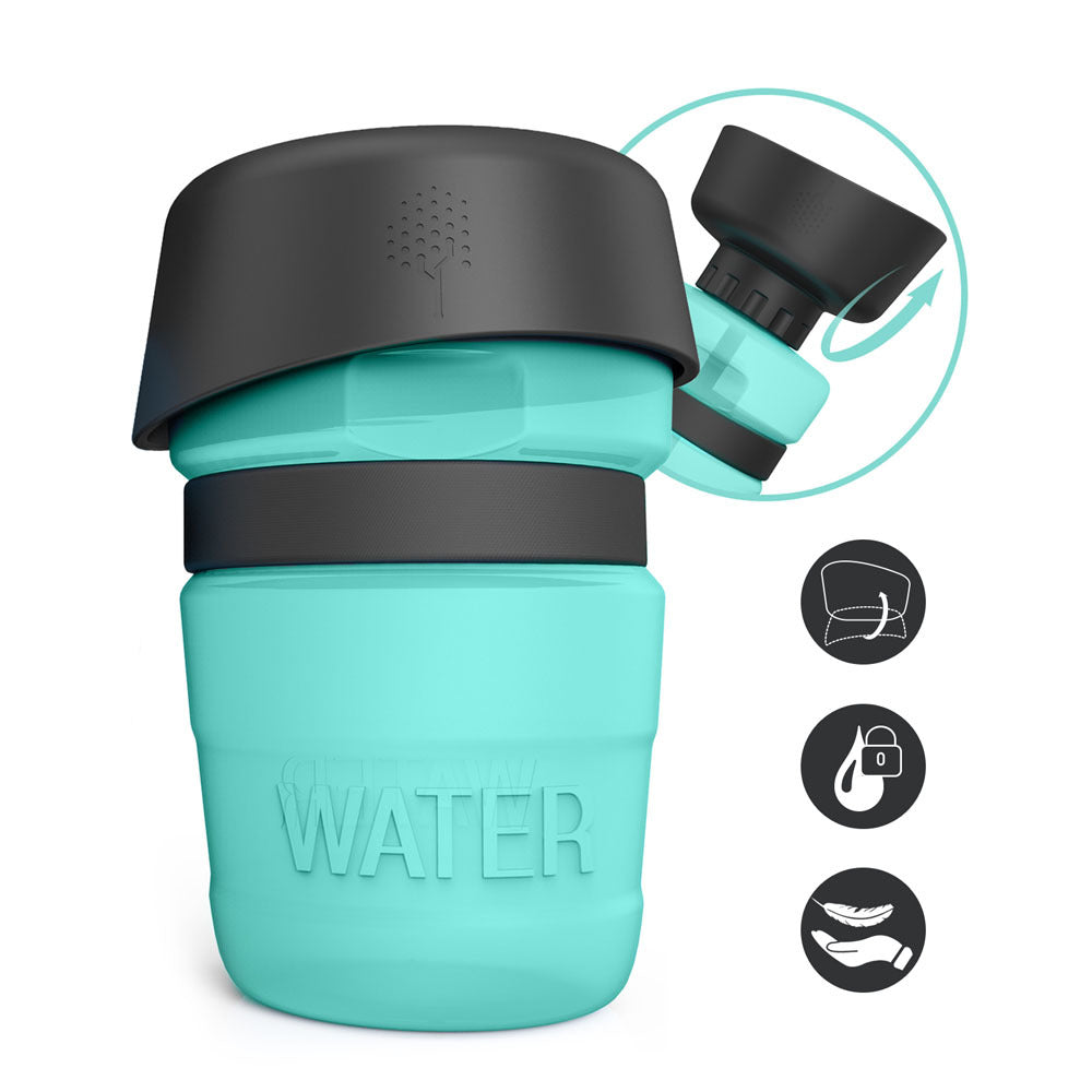 Foldable Pet Outdoor Travel Water Bottle | Dog Dispenser | Klickingz