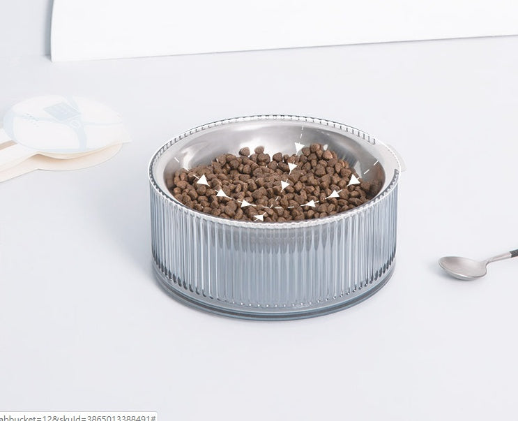 Anti-Tip Dog Cat Food Bowl | Single Pet Feeding Tray | Klickingz