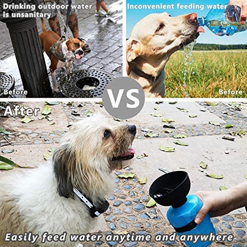 Foldable Pet Outdoor Travel Water Bottle | Dog Dispenser | Klickingz