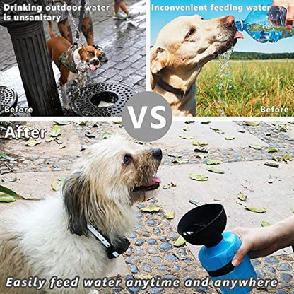 Foldable Pet Outdoor Travel Water Bottle | Dog Dispenser | Klickingz