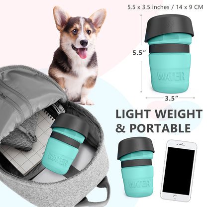 Foldable Pet Outdoor Travel Water Bottle | Dog Dispenser | Klickingz