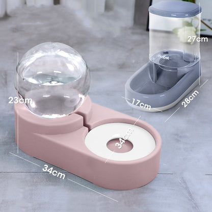 Bubble Ball Pet Water Fountain 1.8L |Cat Dog Auto Feeder |Klickingz