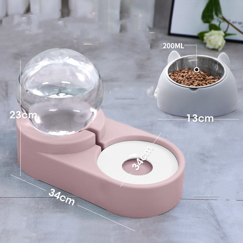 Bubble Ball Pet Water Fountain 1.8L |Cat Dog Auto Feeder |Klickingz