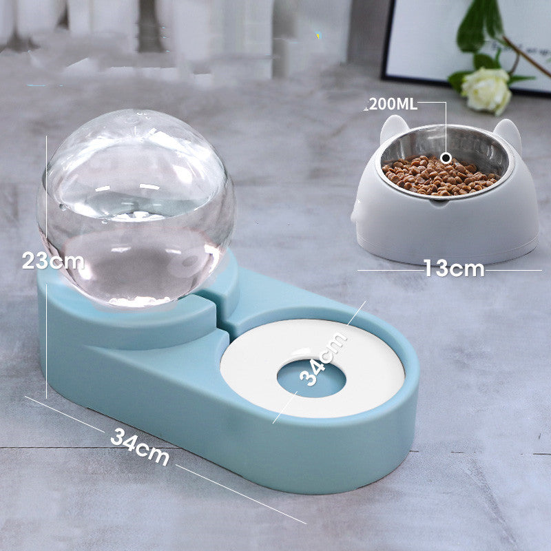Bubble Ball Pet Water Fountain 1.8L |Cat Dog Auto Feeder |Klickingz