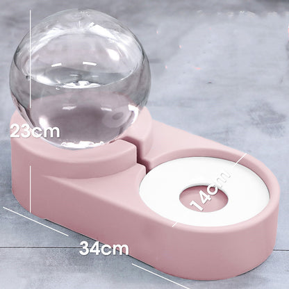 Bubble Ball Pet Water Fountain 1.8L |Cat Dog Auto Feeder |Klickingz