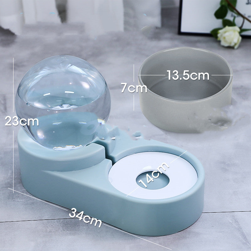 Bubble Ball Pet Water Fountain 1.8L |Cat Dog Auto Feeder |Klickingz