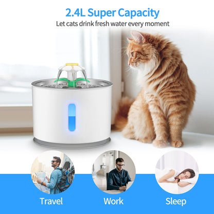 Stainless Steel Pet Water Dispenser For Cats & Dogs | Klickingz