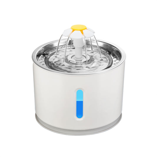 Stainless steel pet water dispenser filtered and quiet for cats and dogs | Klickingz USA