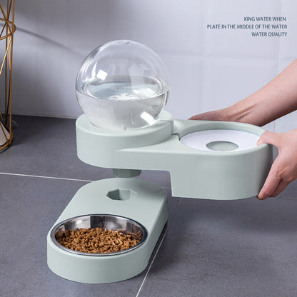 Bubble Ball Pet Water Fountain 1.8L |Cat Dog Auto Feeder |Klickingz