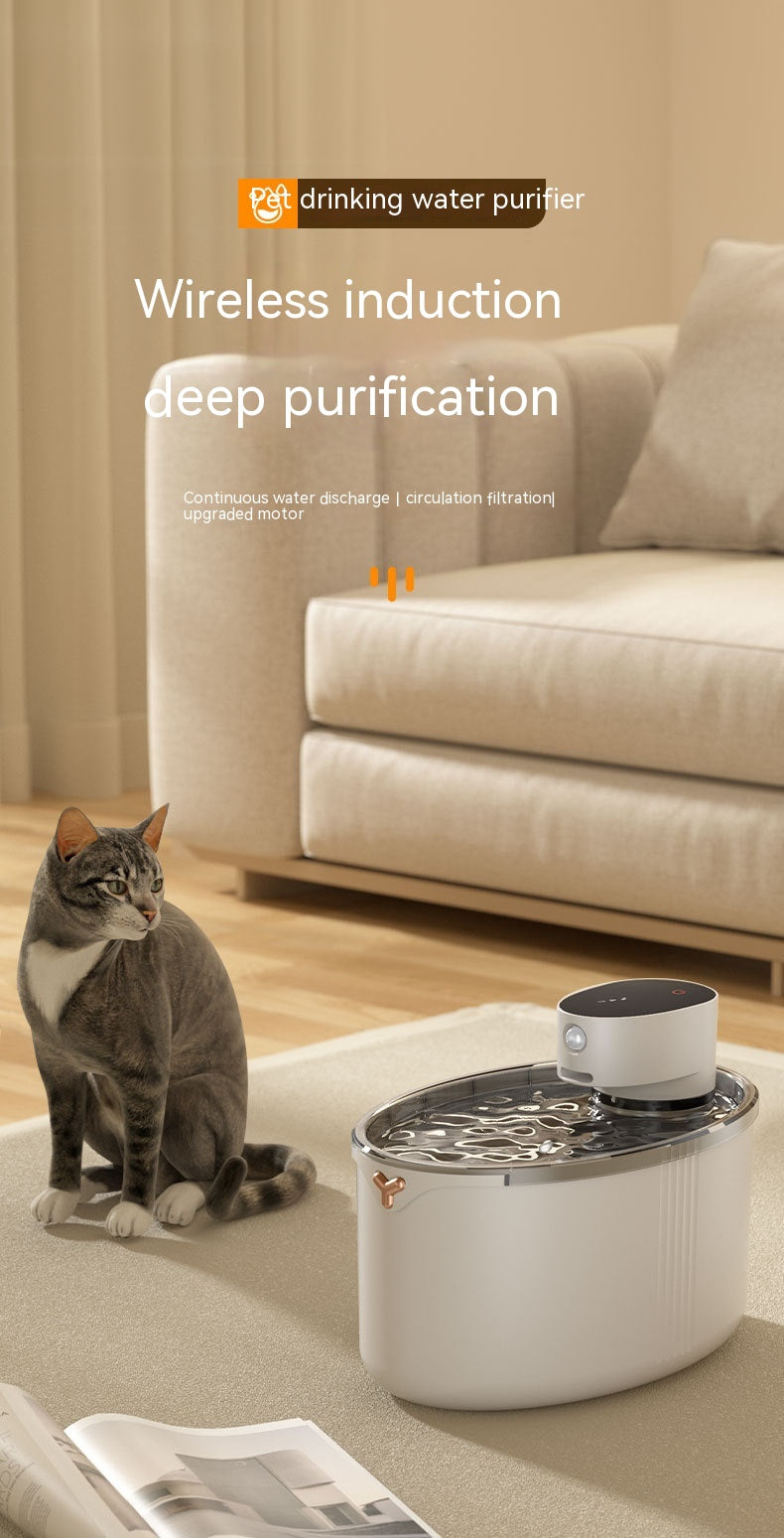 Wireless Smart Mute Cat Water Dispenser | Cordless | Klickingz