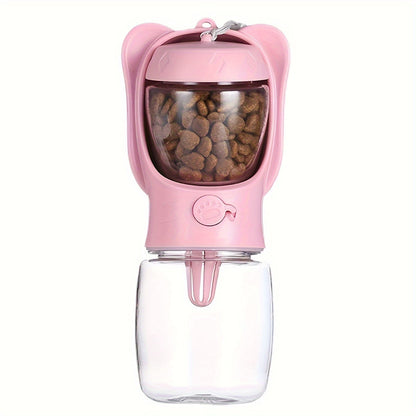 2-in-1 Dog Water Bottle & Food Container | Leak Proof | Klickingz