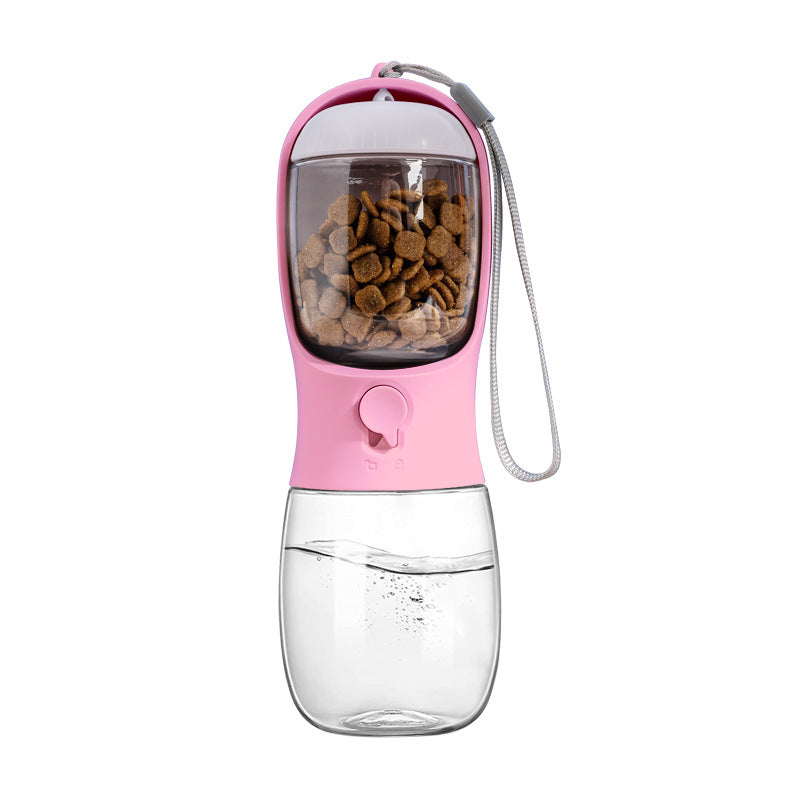 Portable Dog Water Bottle & Food Container | Walking Hiking | Klickingz