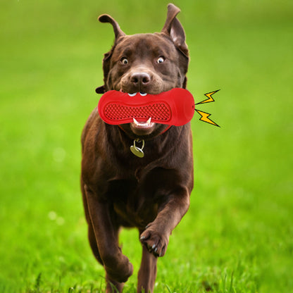 Vocal Rugby Natural Rubber Dog Chew Toy | Bite Resistant | Klickingz