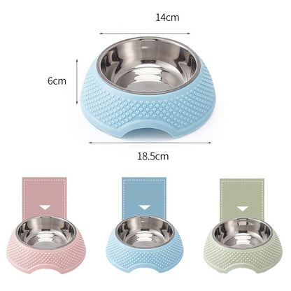 Elevated Stainless Steel Cat Dog Bowl | Neck Protection | Klickingz