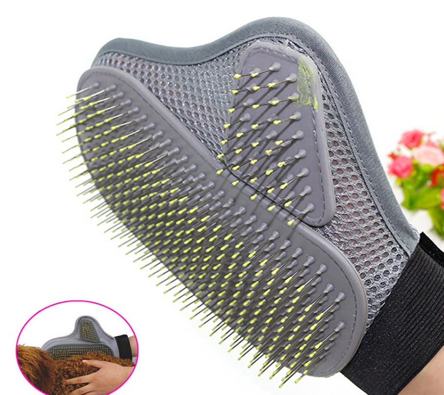 steel needle pet massage gloves for dogs and cats USA