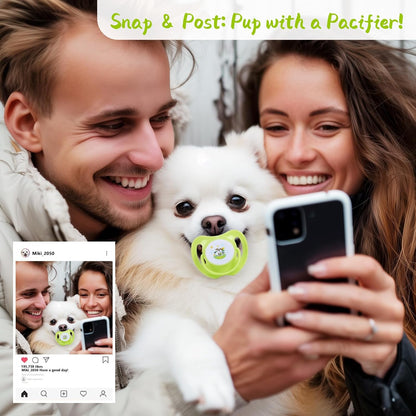 Dog & Cat Pacifier Chew Toy | Puppy Kitten Teething Toy | Klickingz