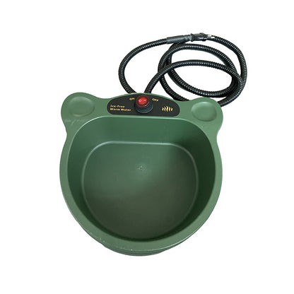 Outdoor Heated Pet Bowl | Cat & Dog Food Water Tray | Klickingz