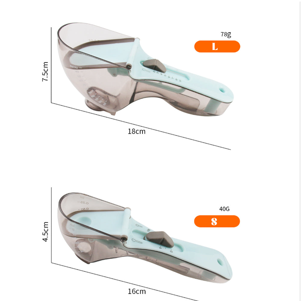 Pet Food Measuring Scoop & Scale | Dog Cat Food Cup | Klickingz