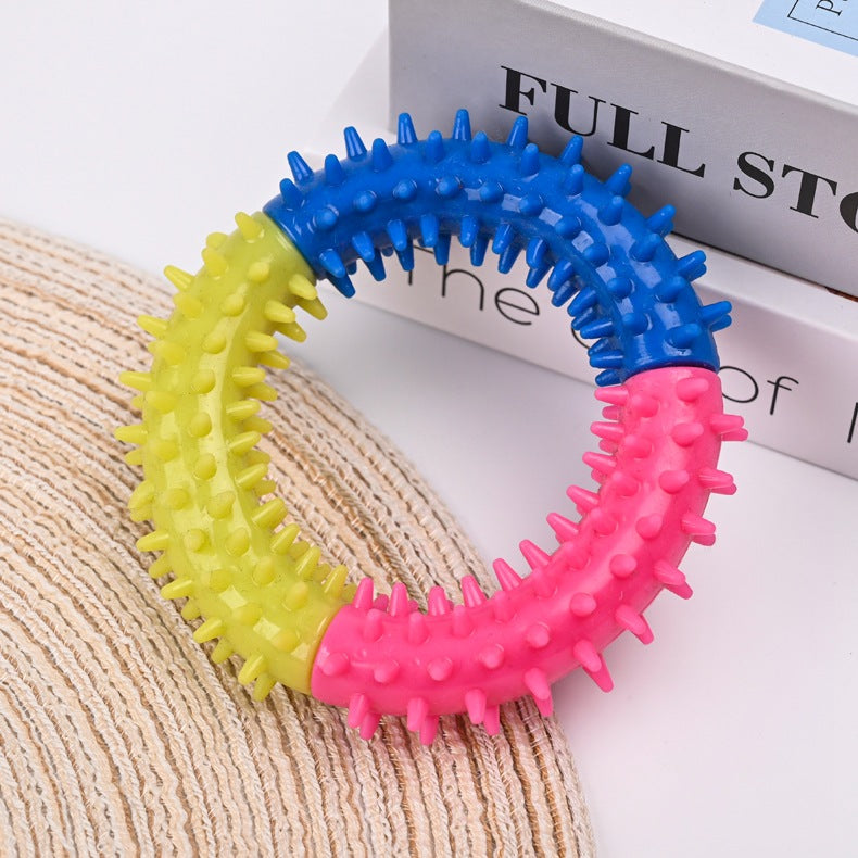 Rubber Ring Dog Chew Toy | Puppy Teething Toy | Klickingz