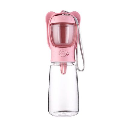 2-in-1 Dog Water Bottle & Food Container | Leak Proof | Klickingz