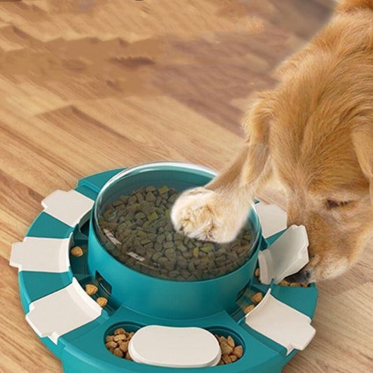 dog solving puzzle slow feeder toy hidden treat compartments USA