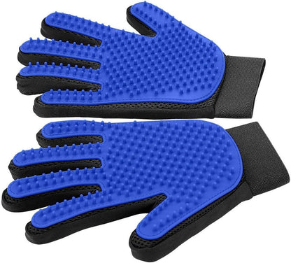 Pet Grooming Gloves | Dog Cat Hair Remover Mitt | Klickingz
