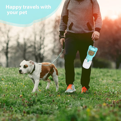 2-in-1 Dog Water Bottle & Food Container | Leak Proof | Klickingz