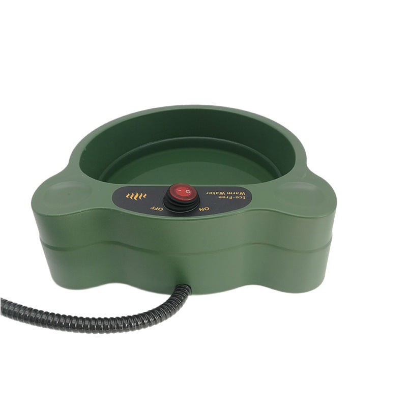 Outdoor Heated Pet Bowl | Cat & Dog Food Water Tray | Klickingz