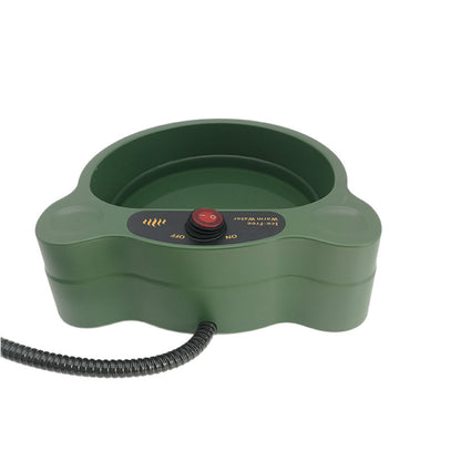 Outdoor Heated Pet Bowl | Cat & Dog Food Water Tray | Klickingz
