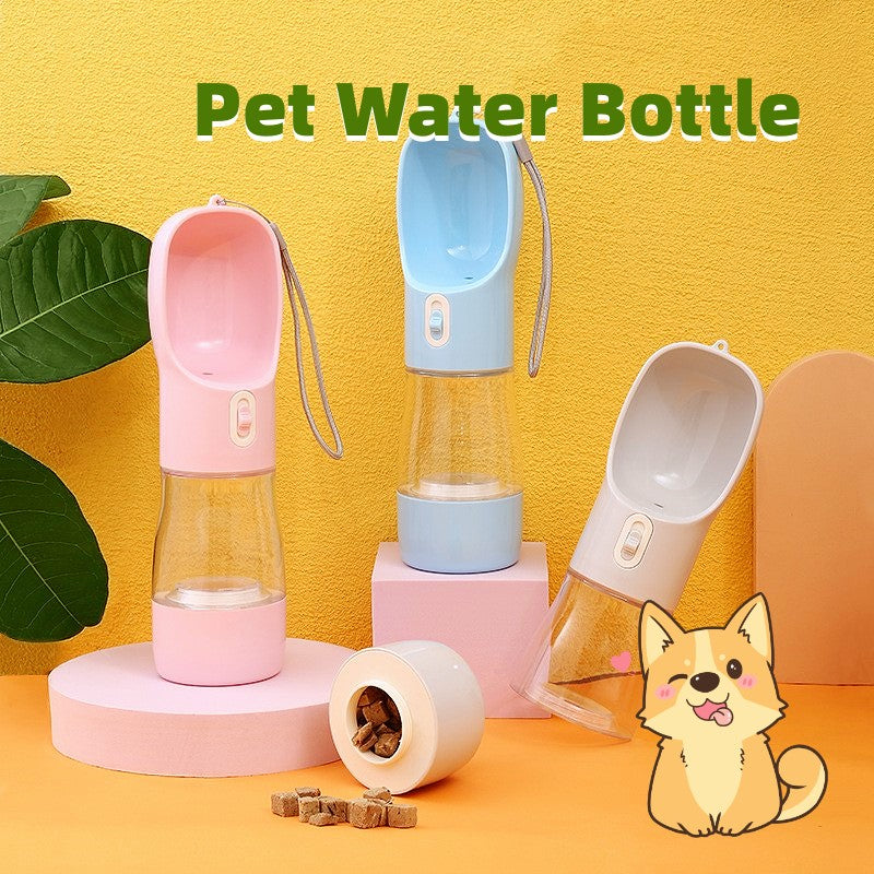 pet dog water bottle feeder bowl portable outdoor travel drinking USA