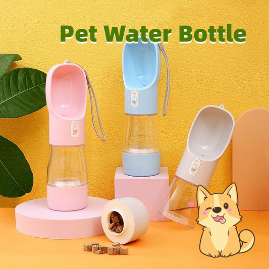 pet dog water bottle feeder bowl portable outdoor travel drinking USA