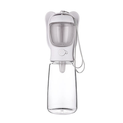 2-in-1 Dog Water Bottle & Food Container | Leak Proof | Klickingz