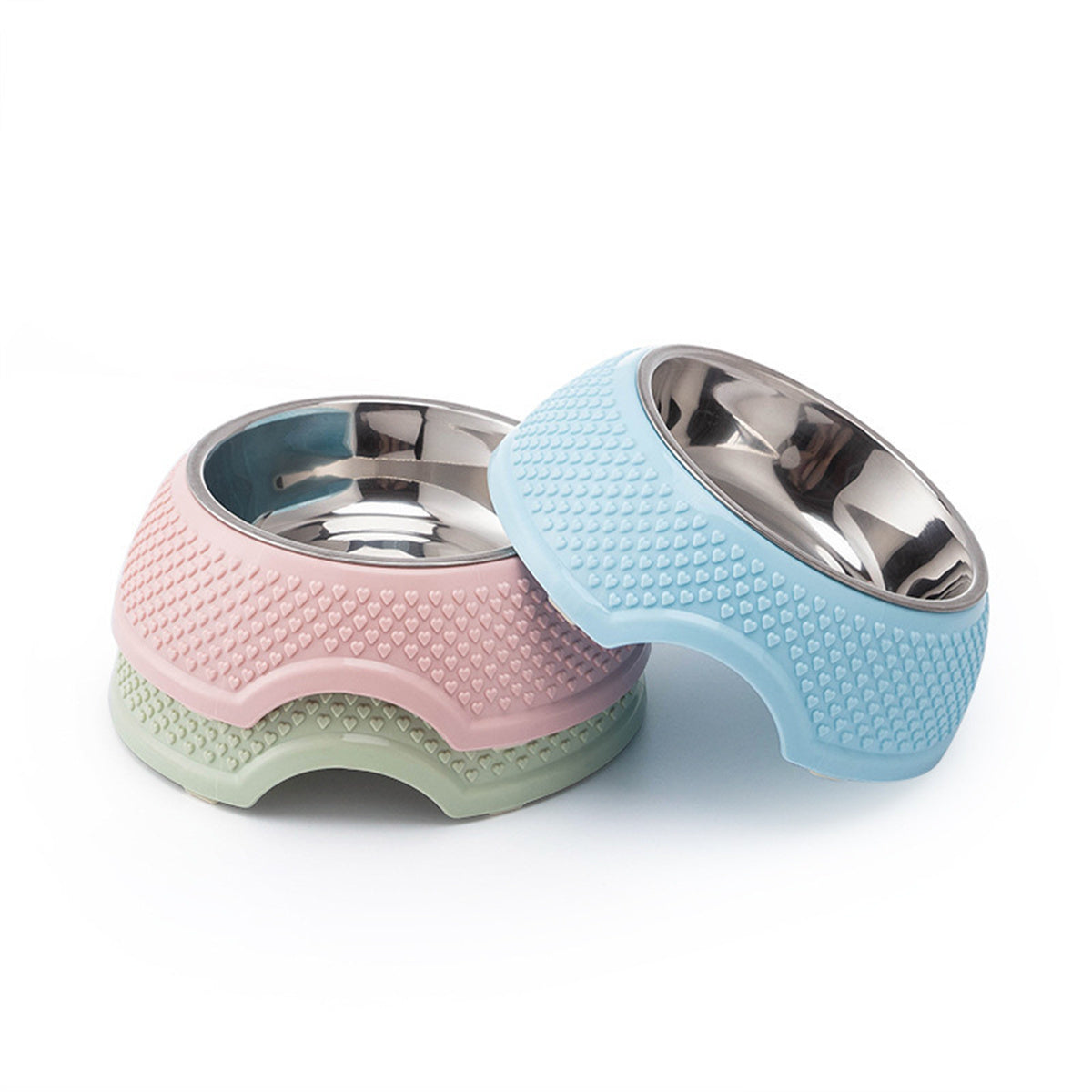 Elevated Stainless Steel Cat Dog Bowl | Neck Protection | Klickingz