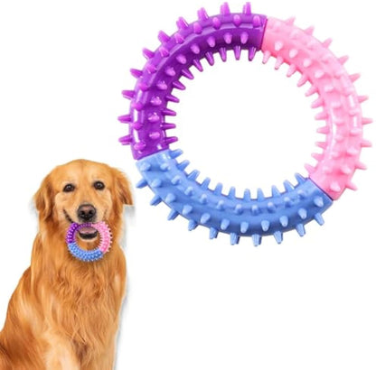 rubber ring dog chew toy for small medium large dogs