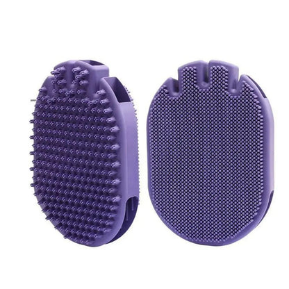 Pet Shampoo Massage Brush | Dual Sided Dog Grooming Brush | Klickingz