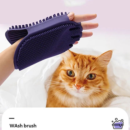 Pet Shampoo Massage Brush | Dual Sided Dog Grooming Brush | Klickingz